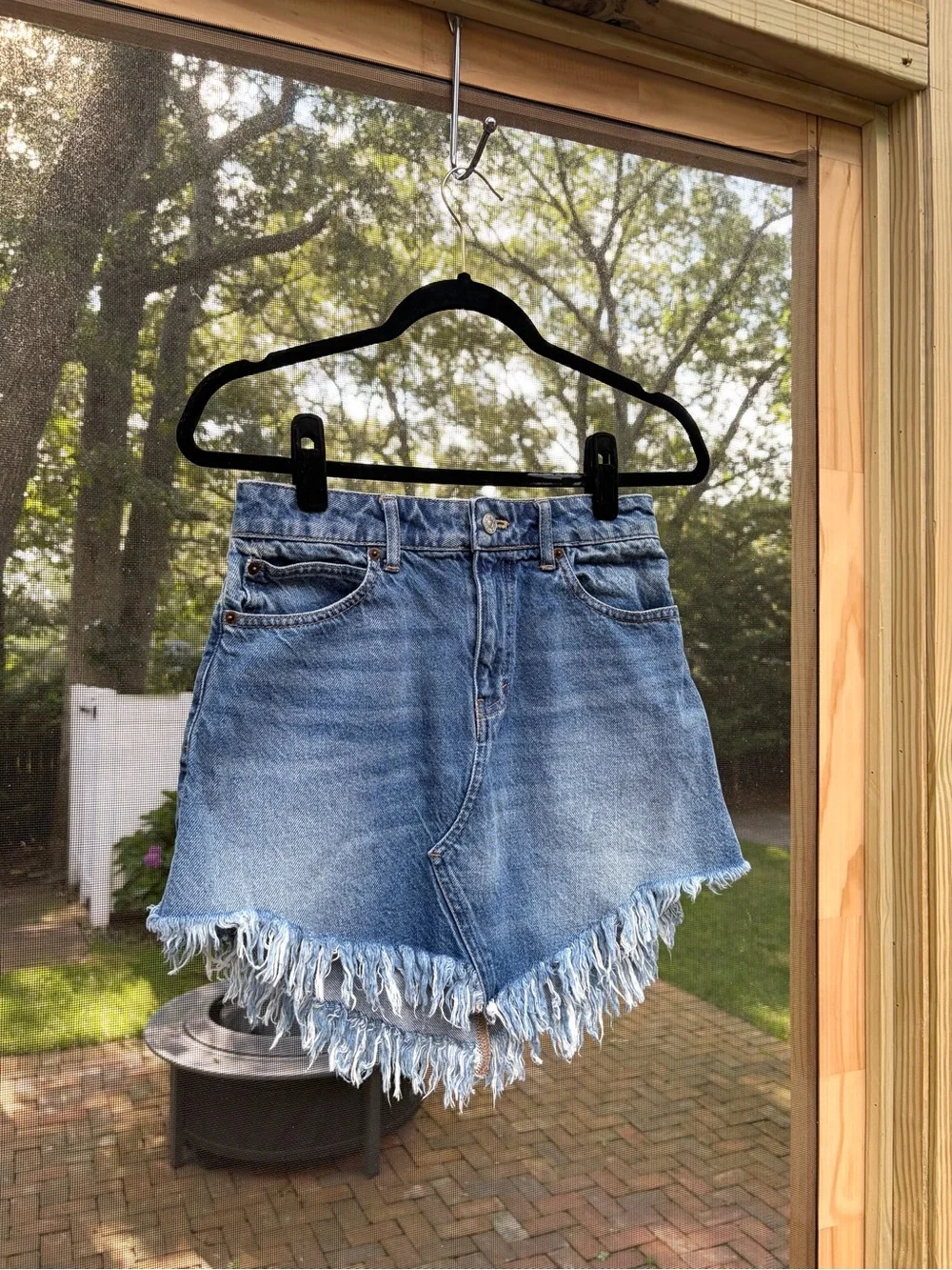 Free People Bailey Denim Mini Skirt